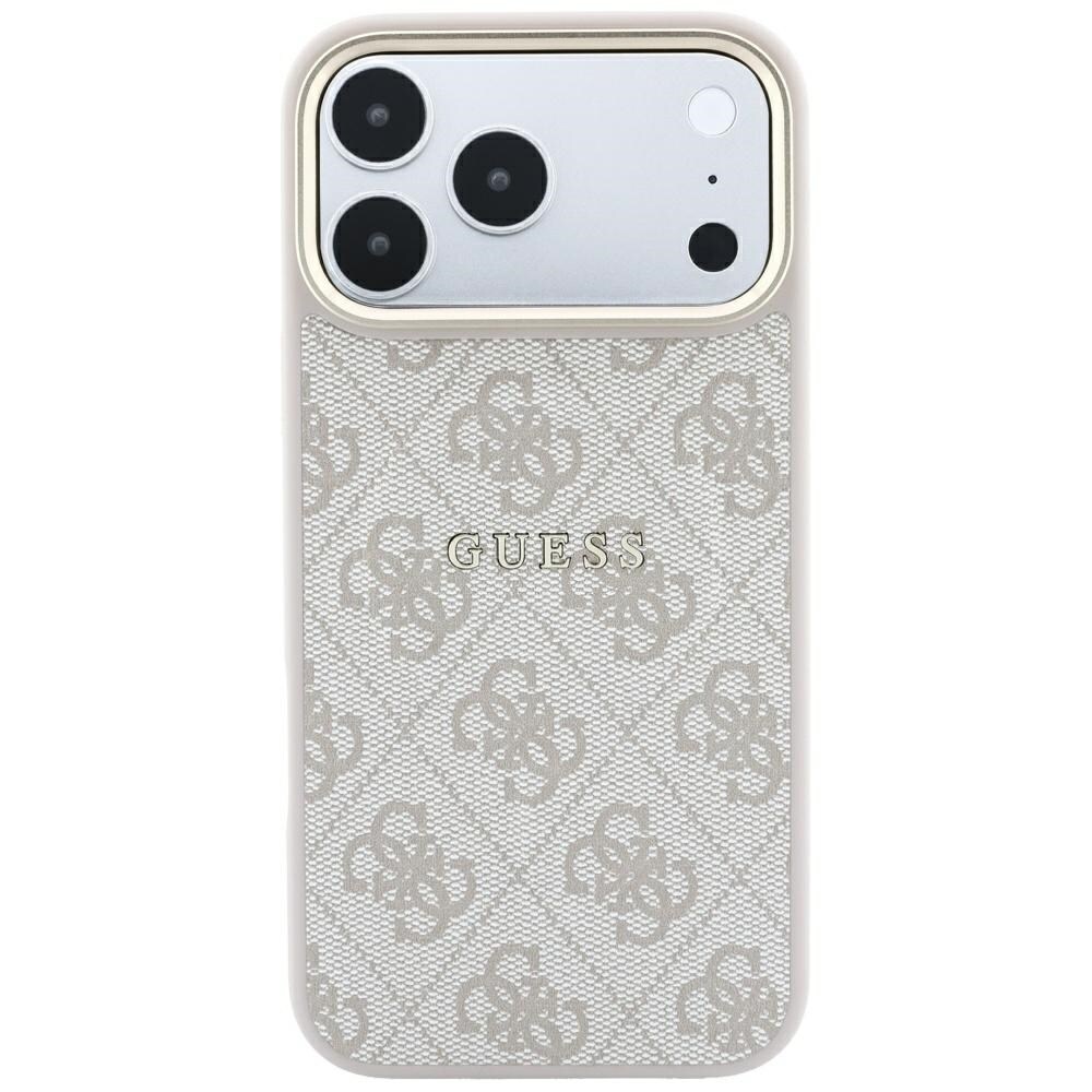 Guess præget 4G Classic MagSafe-etui til iPhone 17 Pro / 18 Pro – lyserød