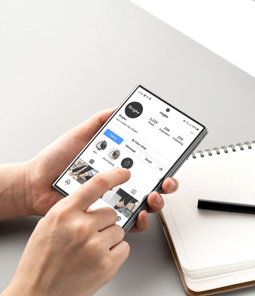 Ringke Cover Display Pro, 2-pak med hærdet glas til Samsung Galaxy Z Fold 8