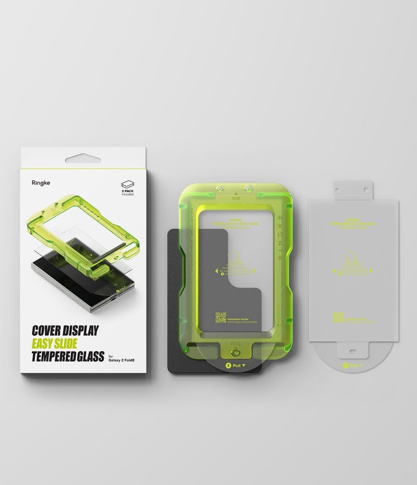 Ringke Cover Display Pro, 2-pak med hærdet glas til Samsung Galaxy Z Fold 8