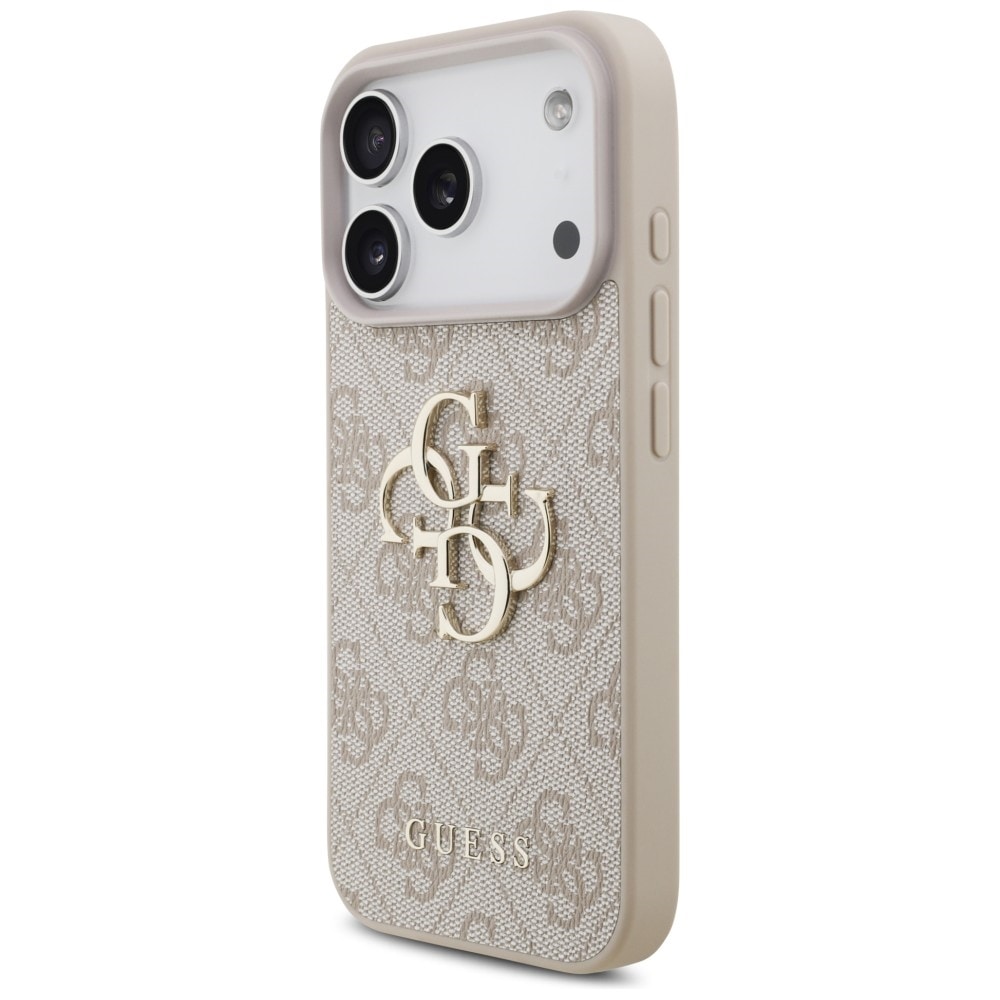 Guess 4G-etui med stort logo til iPhone 17 Pro / 18 Pro – lyserød