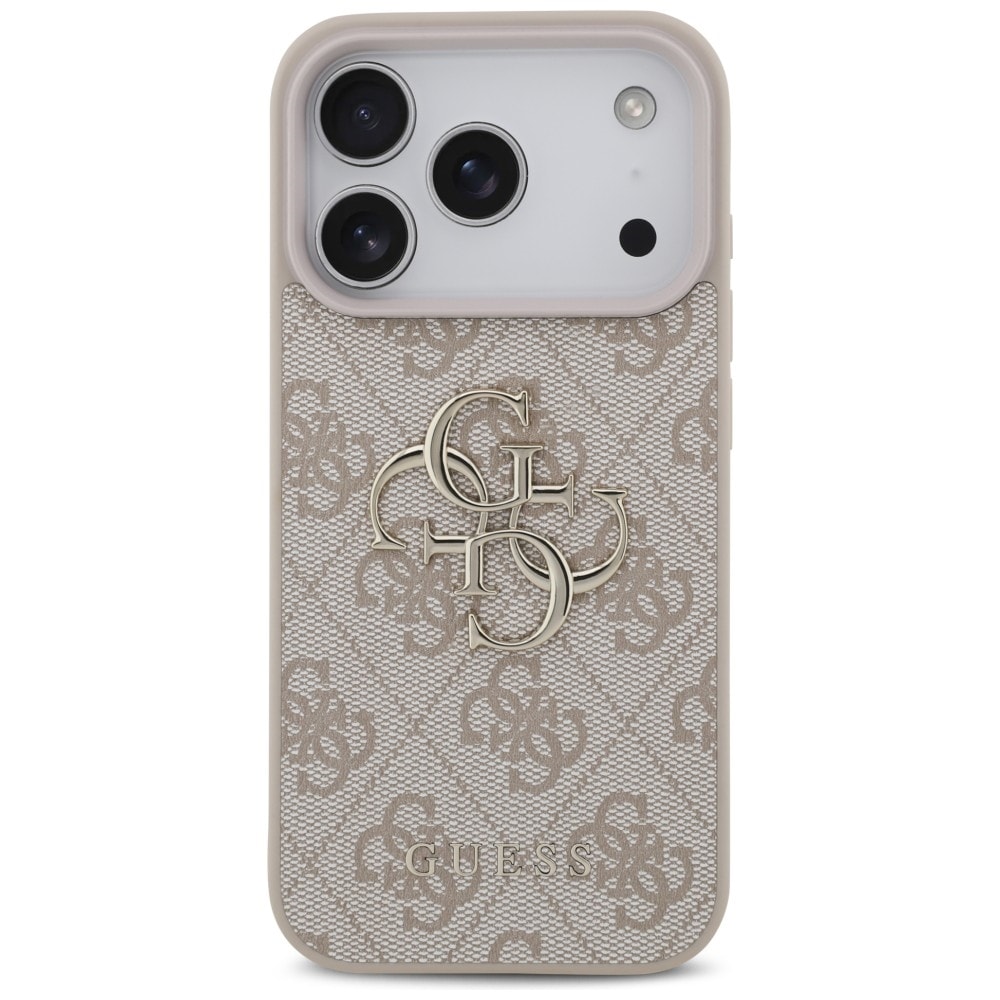Guess 4G-etui med stort logo til iPhone 17 Pro / 18 Pro – lyserød