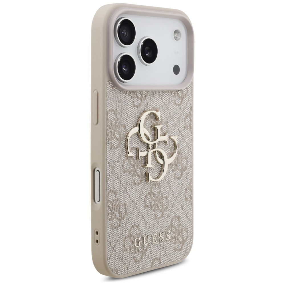 Guess 4G-etui med stort logo til iPhone 17 Pro / 18 Pro – lyserød