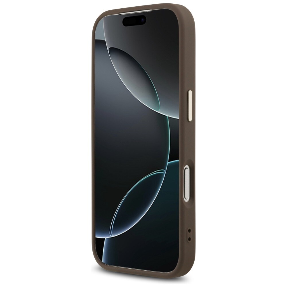 Guess 4G Big 4G Classic Logo-etui til iPhone 17 Pro / 18 Pro – brun og guld