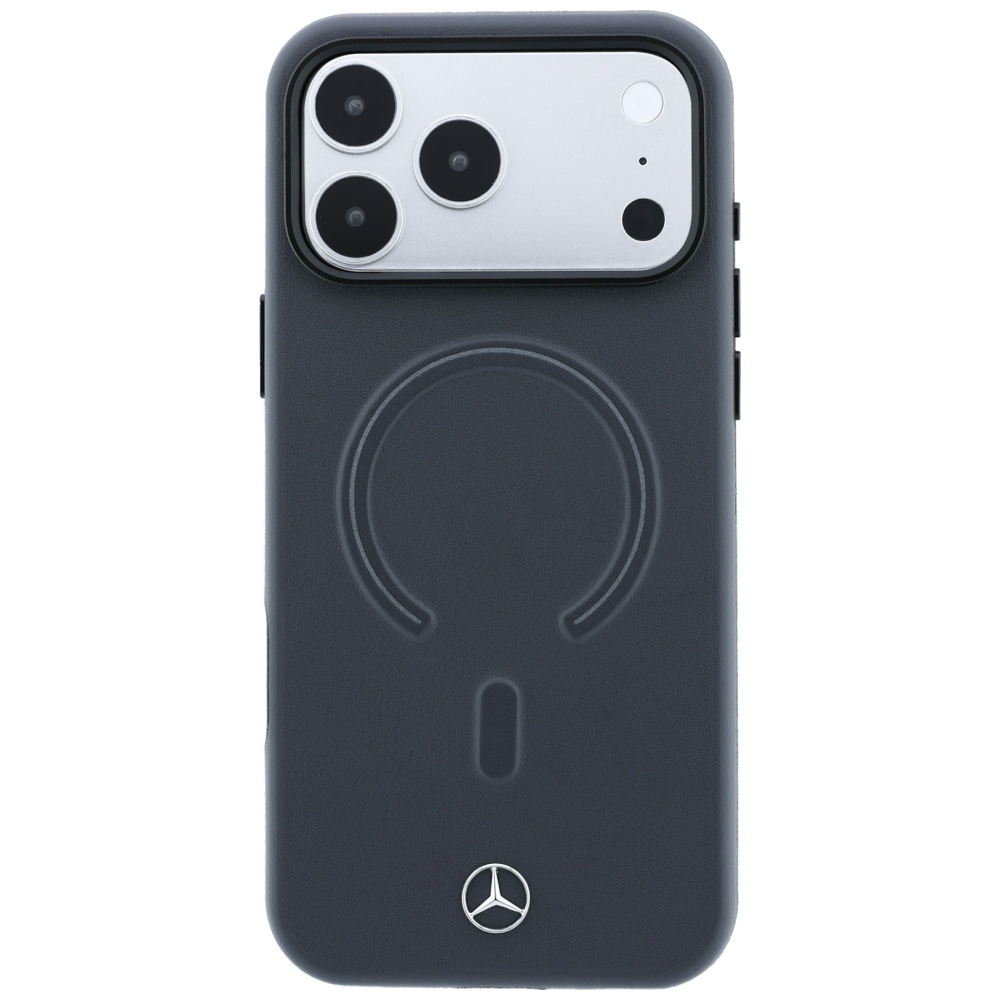 Mercedes 3D MagSafe-etui i læder til iPhone 18 Pro Max / 17 Pro Max – antracit