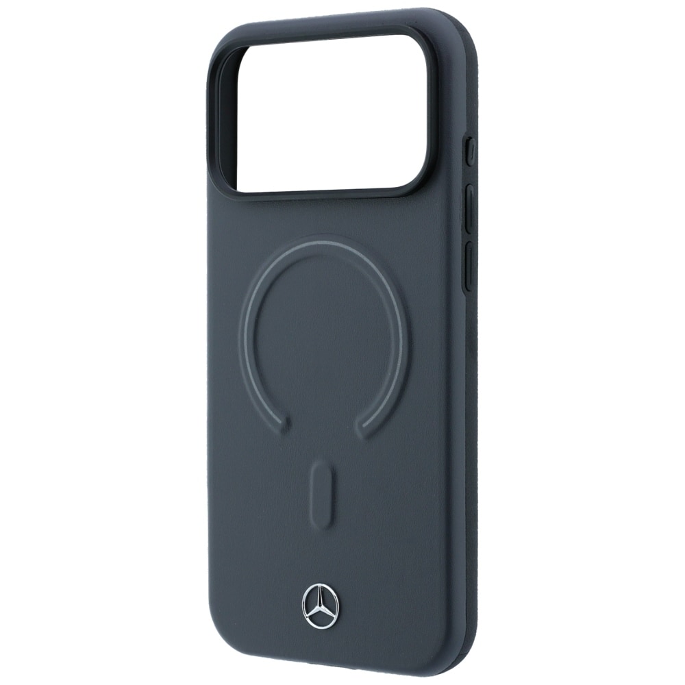 Mercedes 3D MagSafe-etui i læder til iPhone 18 Pro Max / 17 Pro Max – antracit