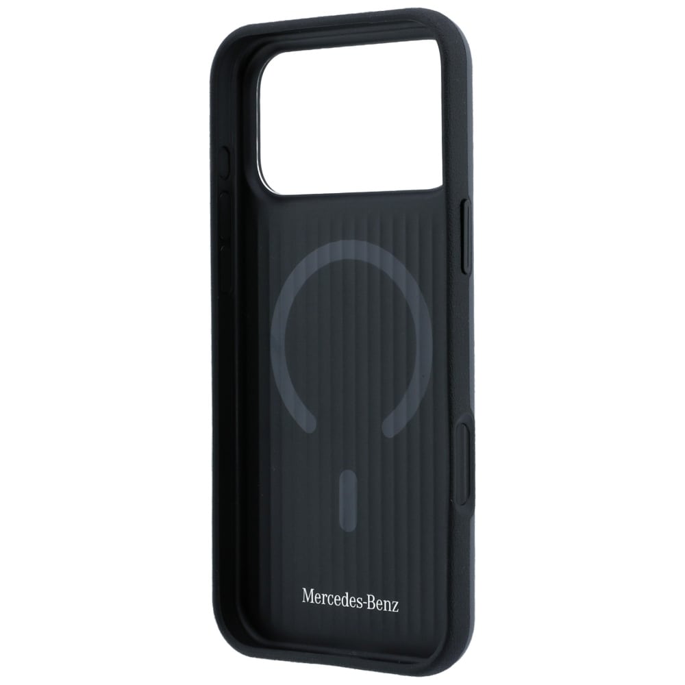Mercedes 3D MagSafe-etui i læder til iPhone 18 Pro Max / 17 Pro Max – antracit