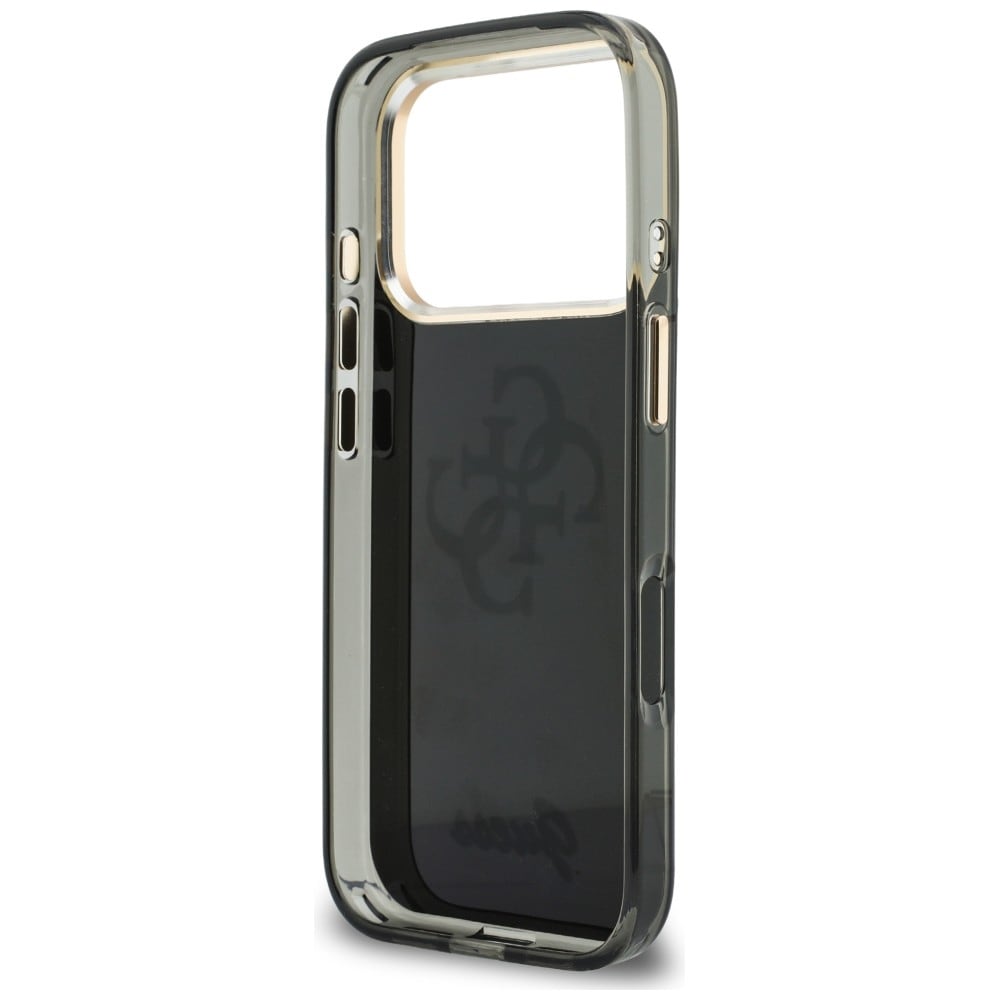 Guess IML 4G Script metaletui til iPhone 17 Pro / 18 Pro – Sort
