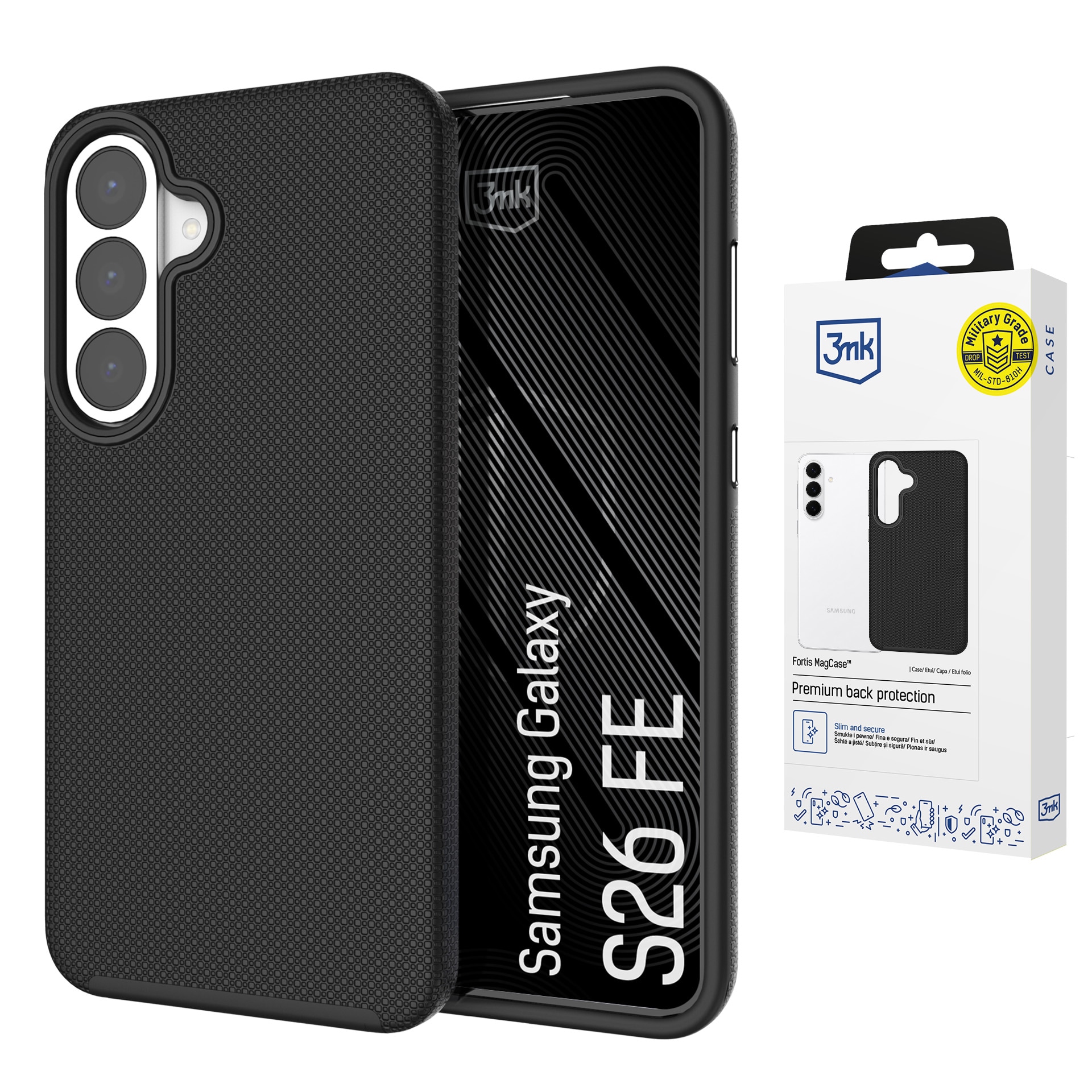 3mk Fortis MagCase til Samsung Galaxy S26 FE – sort