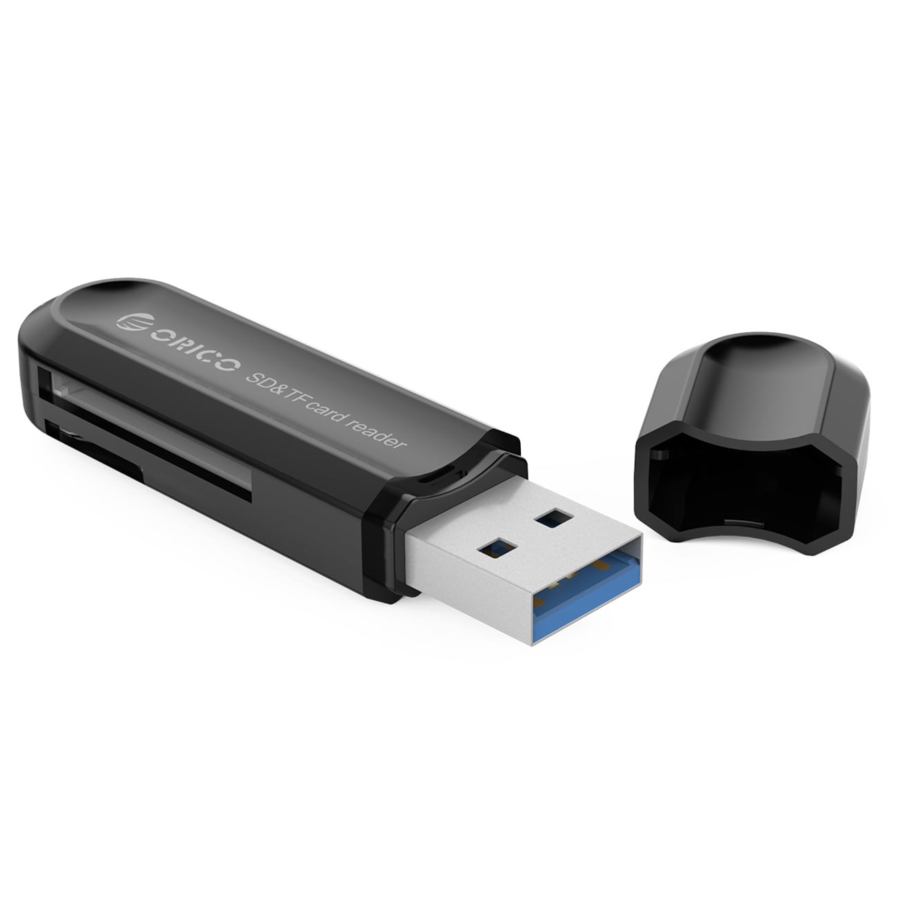 Orico CRS21 USB 3.0 SD- og microSD-kortlæser – sort