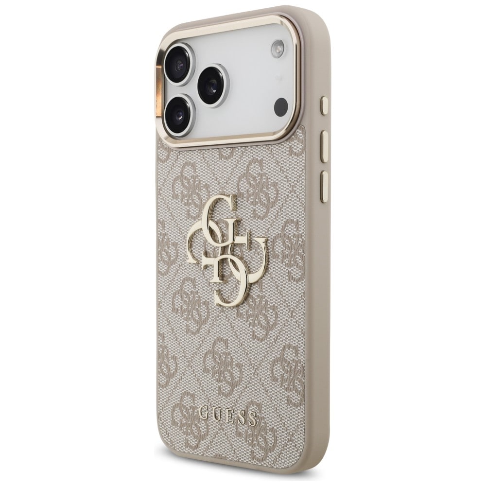 Guess 4G Big 4G Classic Logo-etui til iPhone 17 Pro Max / 18 Pro Max – Rosaguld