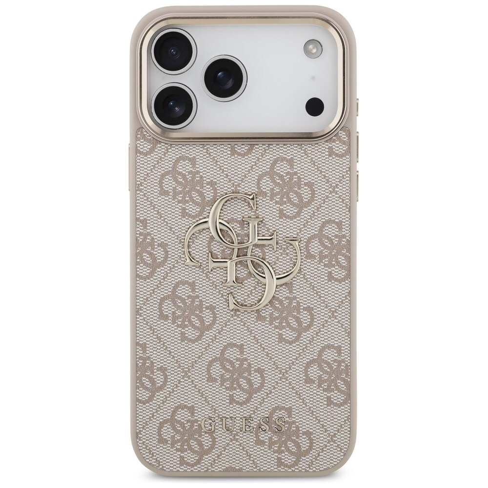 Guess 4G Big 4G Classic Logo-etui til iPhone 17 Pro Max / 18 Pro Max – Rosaguld