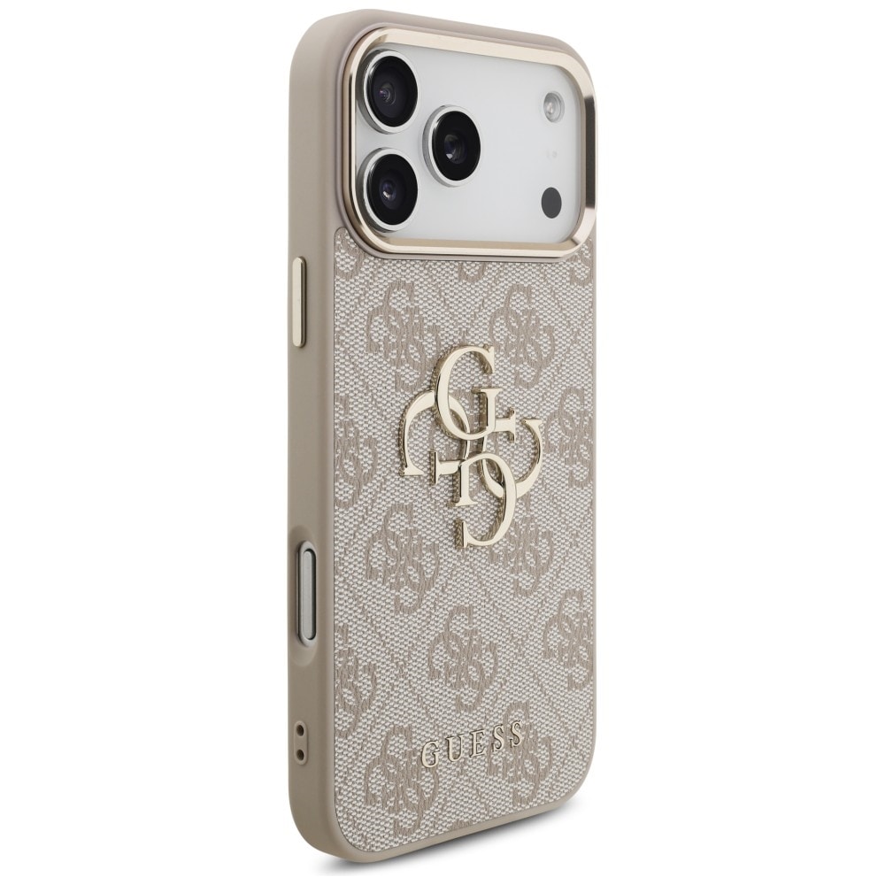Guess 4G Big 4G Classic Logo-etui til iPhone 17 Pro Max / 18 Pro Max – Rosaguld