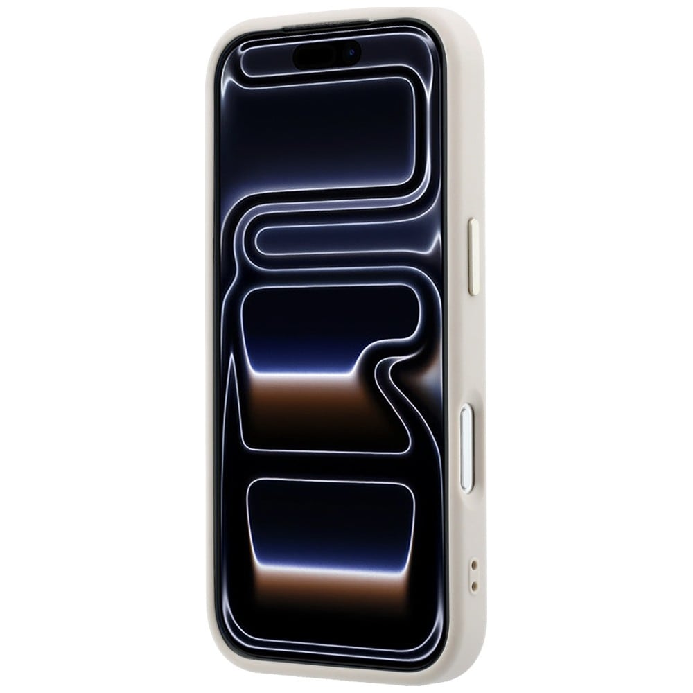 Guess 4G & Big Resin-logo-etui til iPhone 17 Pro / 18 Pro – lyserød