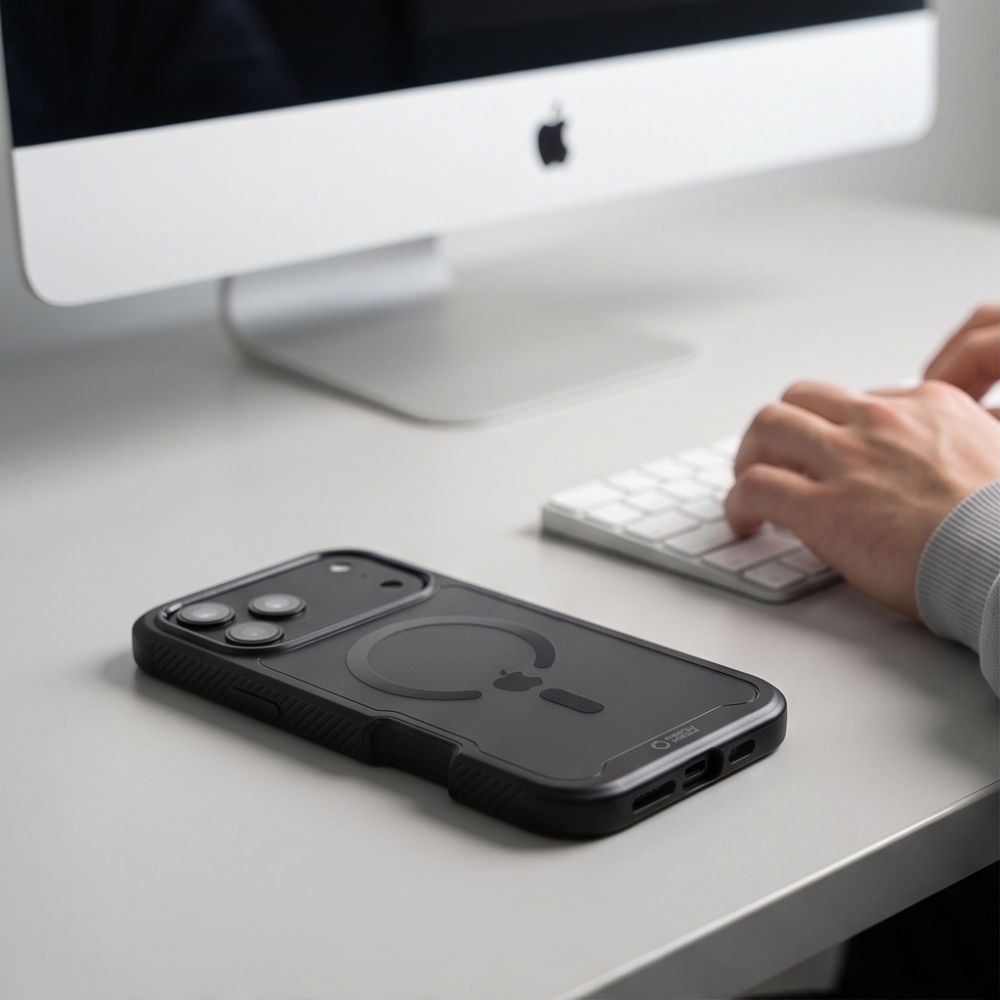 Tech-Protect Defense MagSafe-etui til iPhone 17 Pro Max / 18 Pro Max – mat sort