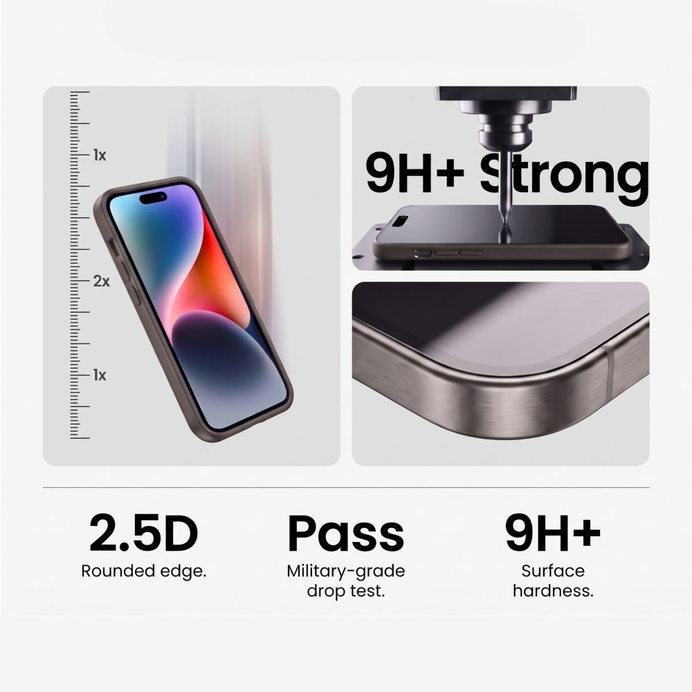 Tech-Protect Glass Fit+ 2-pak hærdet glas til Xiaomi Redmi 17 4G / 5G – Sort