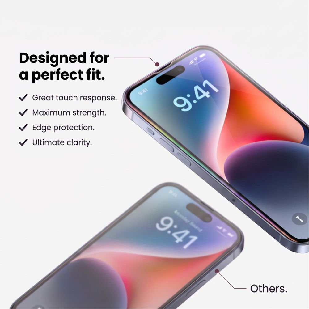 Tech-Protect Glass Fit+ 2-pak hærdet glas til Xiaomi Redmi 17 4G / 5G – Sort