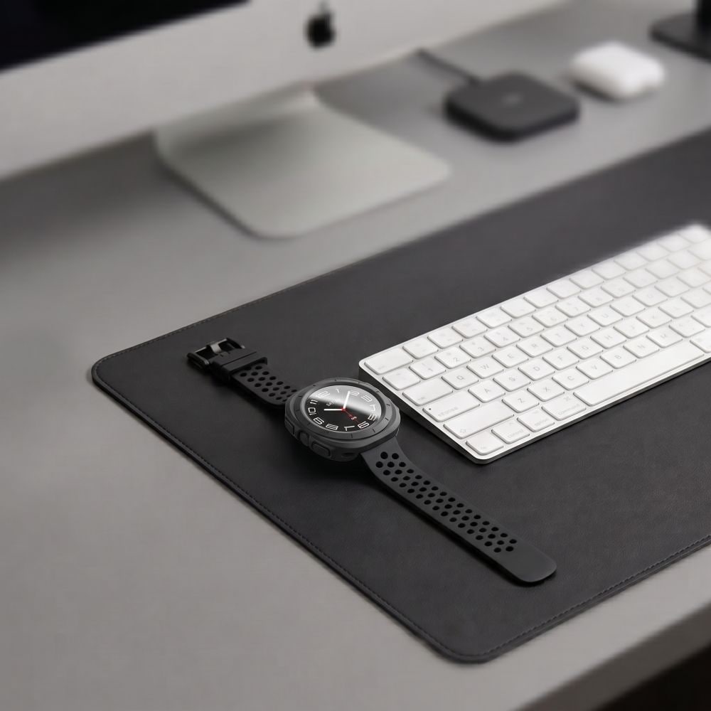 Tech-Protect Defense 2-pak etui til Samsung Galaxy Watch Ultra 47 mm – klar, mat sort