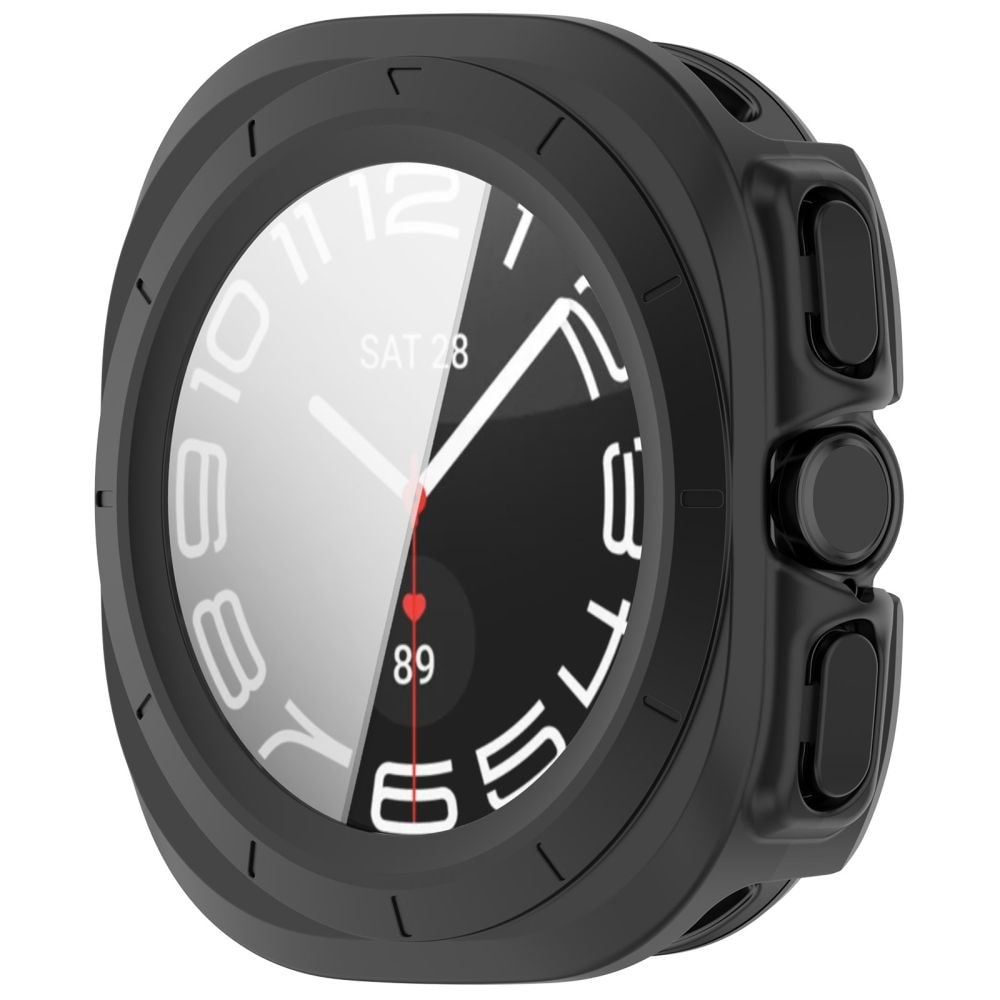 Tech-Protect Defense 2-pak etui til Samsung Galaxy Watch Ultra 47 mm – klar, mat sort