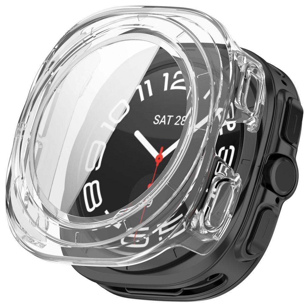Tech-Protect Defense 2-pak etui til Samsung Galaxy Watch Ultra 47 mm – klar, mat sort