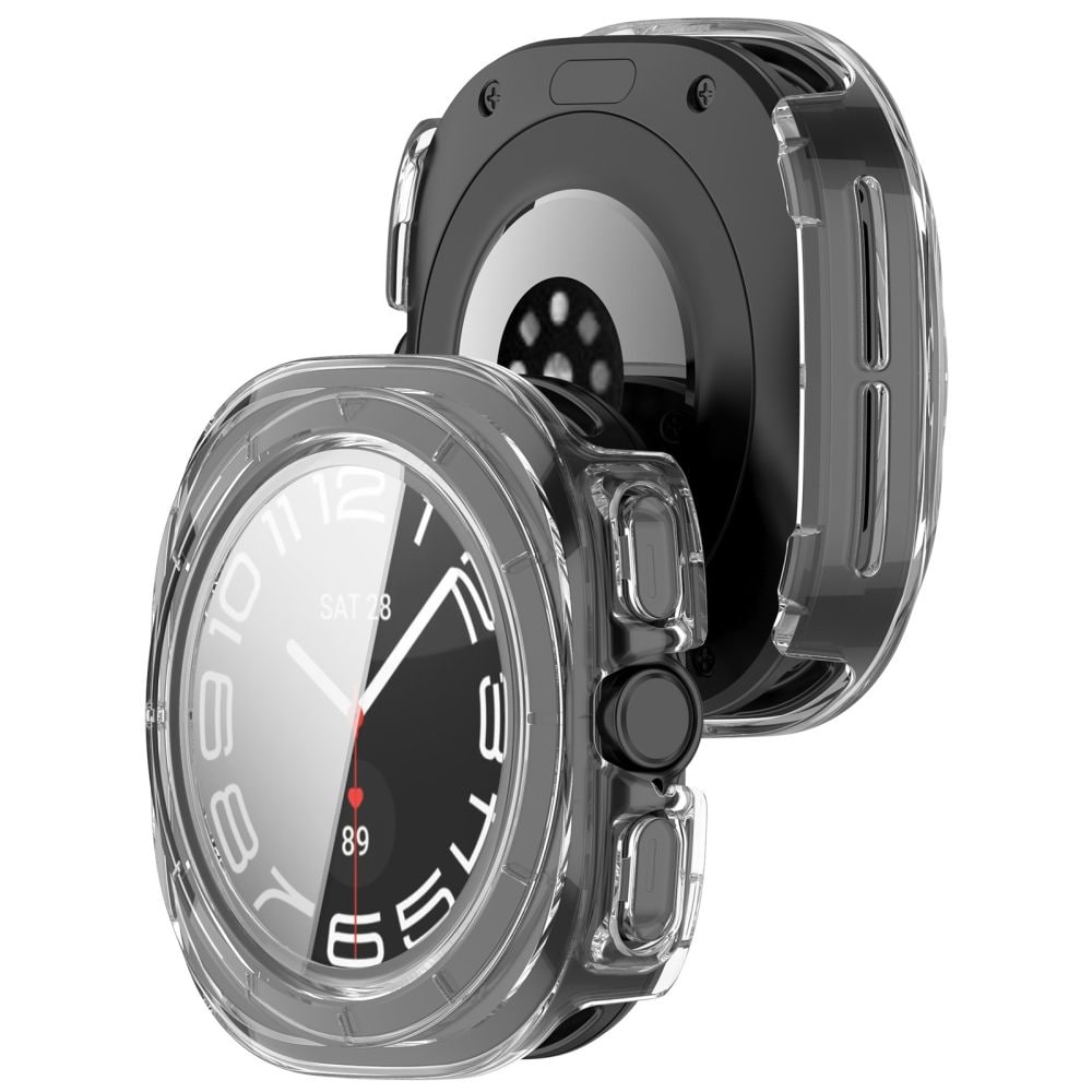 Tech-Protect Defense 2-pak etui til Samsung Galaxy Watch Ultra 47 mm – klar, mat sort