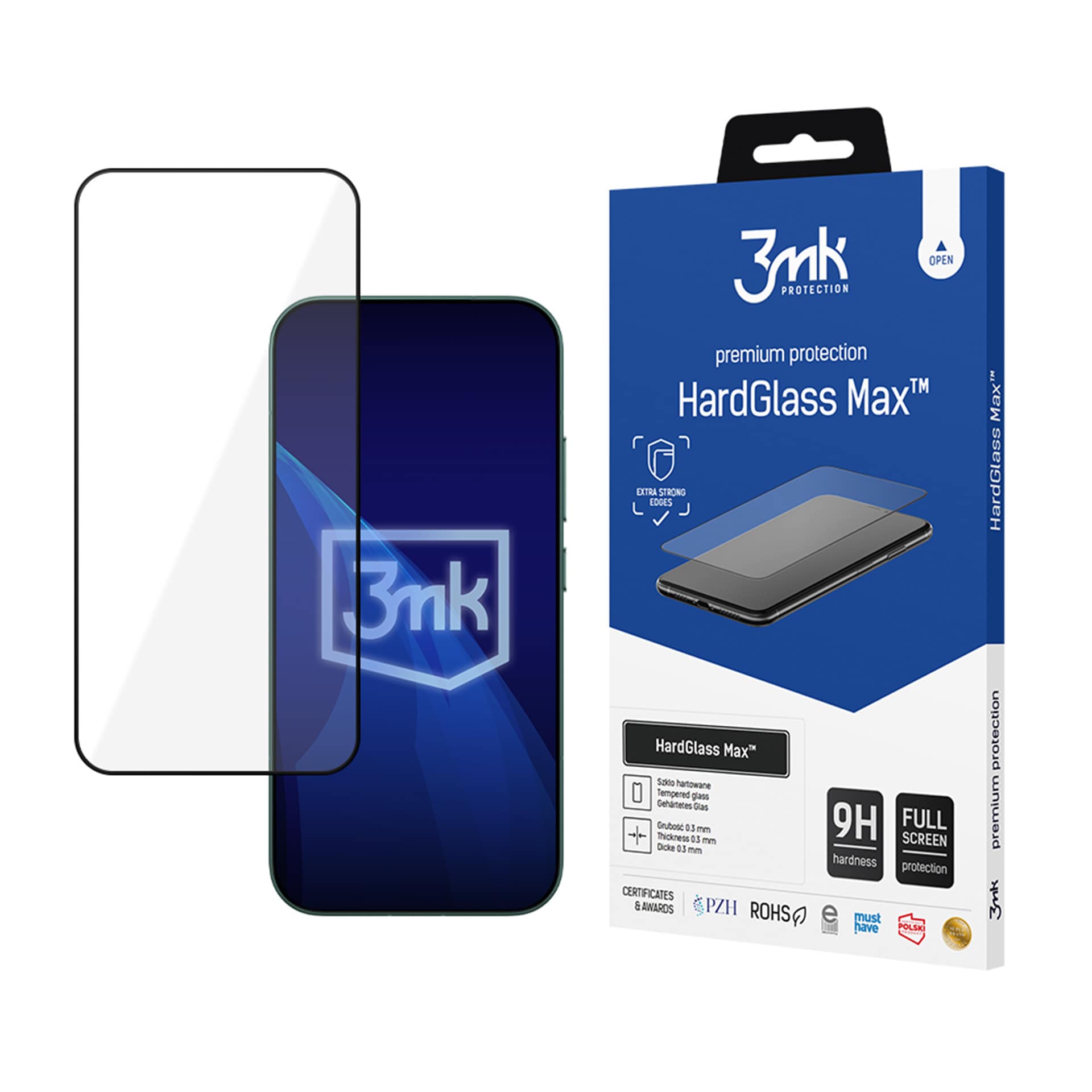 3mk HardGlass Max Black hærdet glas til Xiaomi 17 og 17 Pro