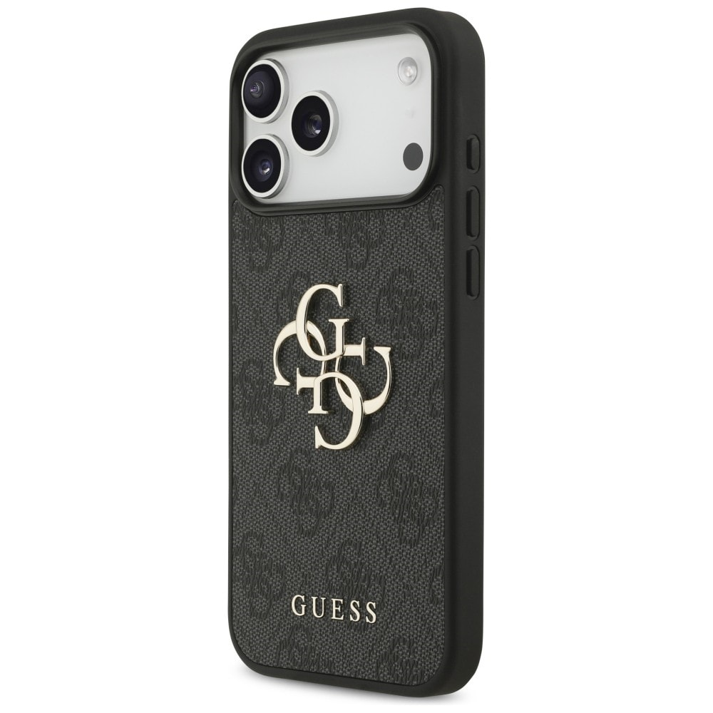 Guess 4G Big Logo-etui til iPhone 17 Pro Max / 18 Pro Max – Sort