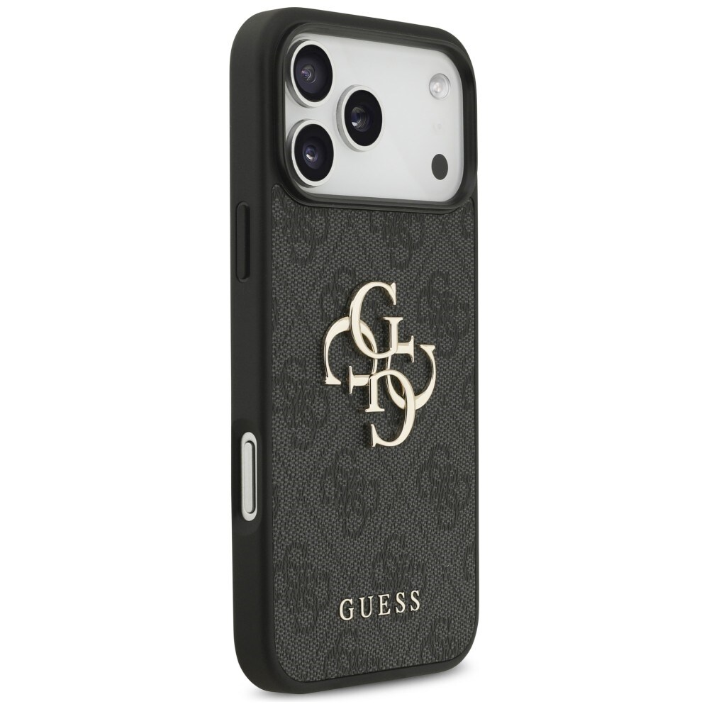 Guess 4G Big Logo-etui til iPhone 17 Pro Max / 18 Pro Max – Sort