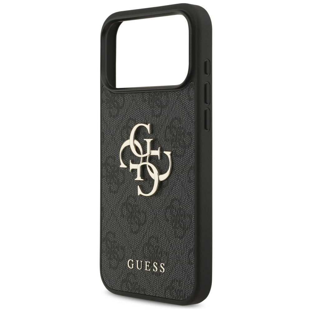 Guess 4G Big Logo-etui til iPhone 17 Pro Max / 18 Pro Max – Sort