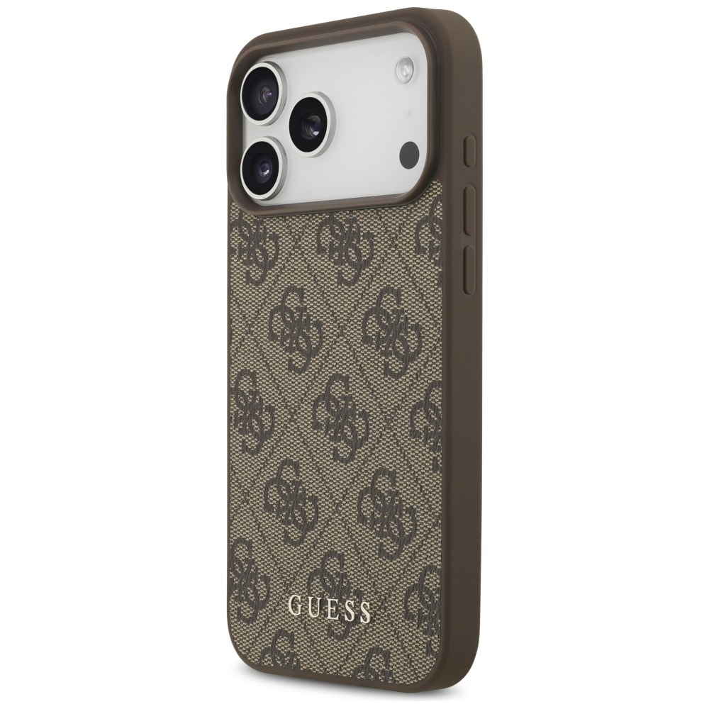 Guess 4G Classic-etui til iPhone 17 Pro Max / 18 Pro Max – Brun