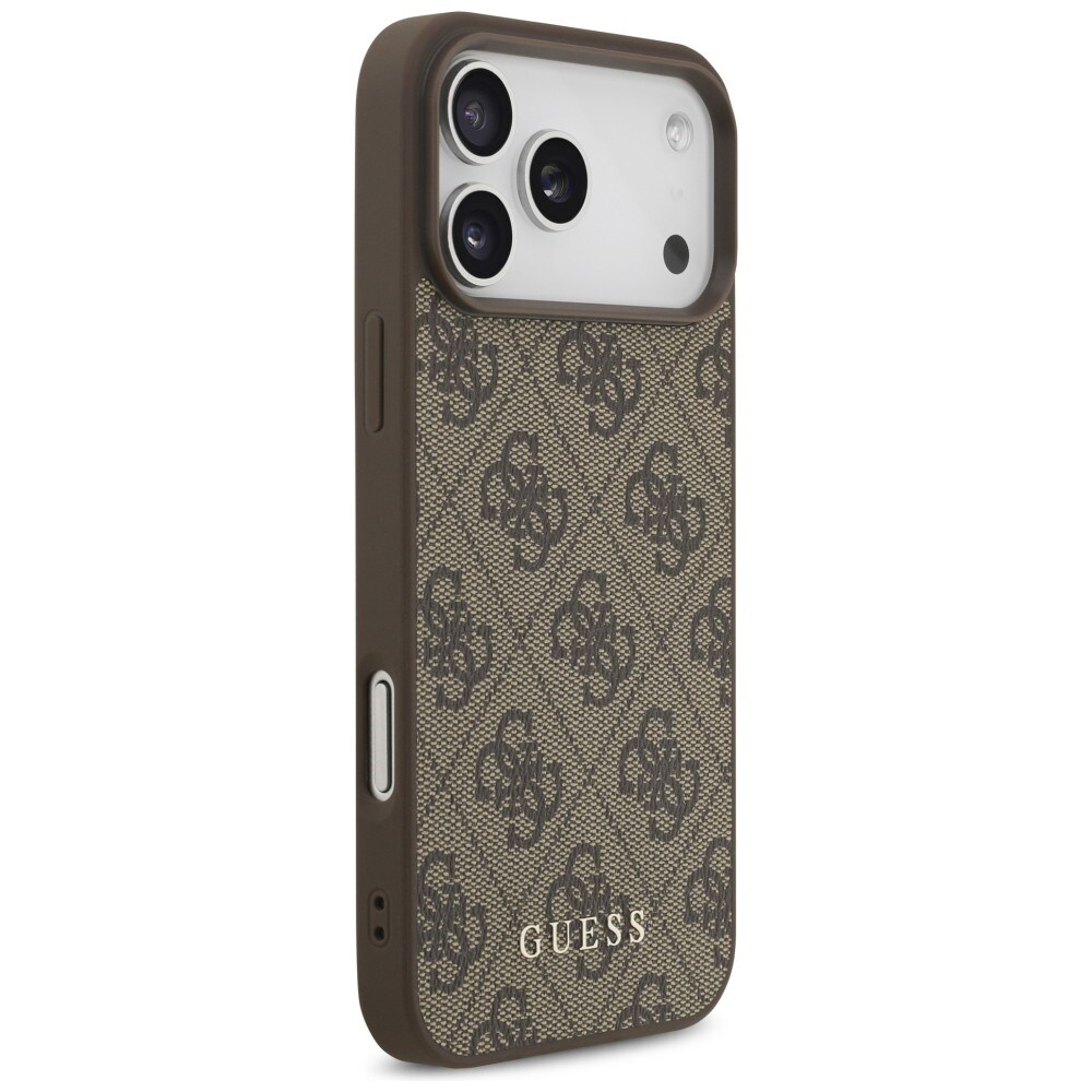 Guess 4G Classic-etui til iPhone 17 Pro Max / 18 Pro Max – Brun