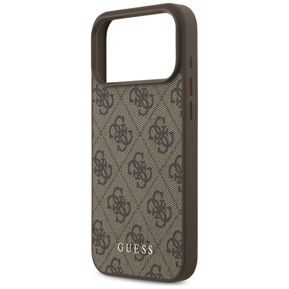 Guess 4G Classic-etui til iPhone 17 Pro Max / 18 Pro Max – Brun