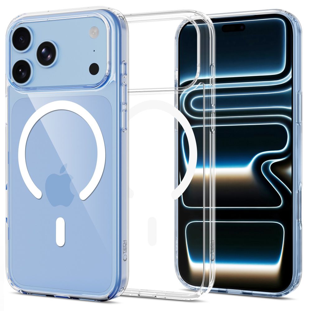 Tech-Protect FlexAir Hybrid MagSafe-etui til iPhone 17 Pro / 18 Pro – gennemsigtigt