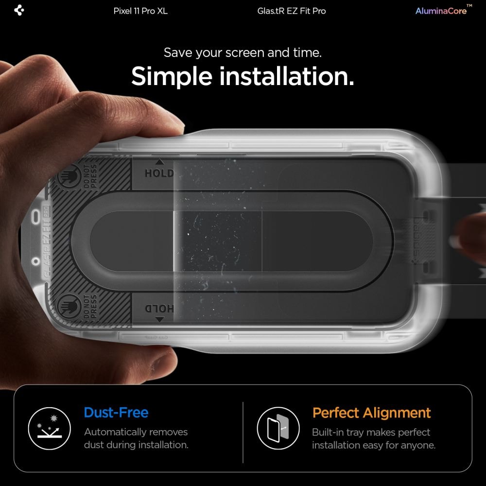 Spigen Glas.tR EZ Fit Pro 2-pak med skærmbeskyttelse af hærdet glas til Google Pixel 11 Pro XL
