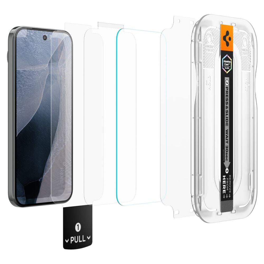 Spigen Glas.tR EZ Fit Pro 2-pak med skærmbeskyttelse af hærdet glas til Google Pixel 11 Pro XL