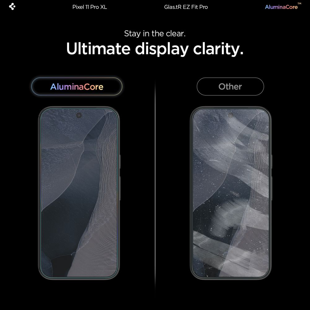 Spigen Glas.tR EZ Fit Pro 2-pak med skærmbeskyttelse af hærdet glas til Google Pixel 11 Pro XL