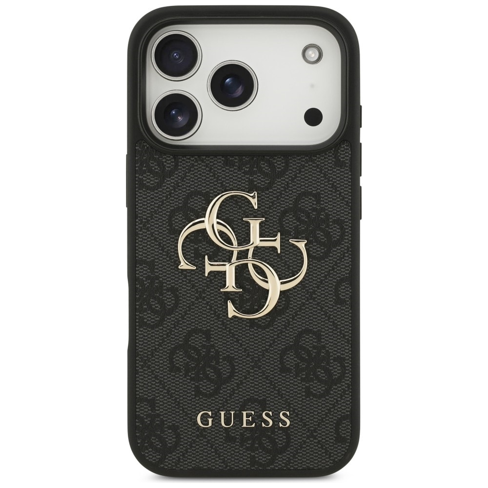 Guess 4G Big Logo-etui til iPhone 17 Pro / 18 Pro – Sort