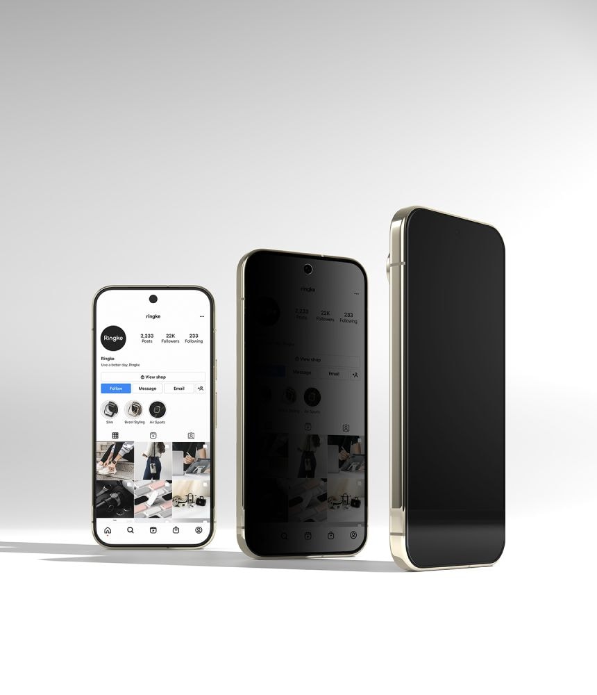 Ringke Easy Slide Privacy – 2-pak hærdet glas skærmbeskyttere til Google Pixel 9/10/11 Pro
