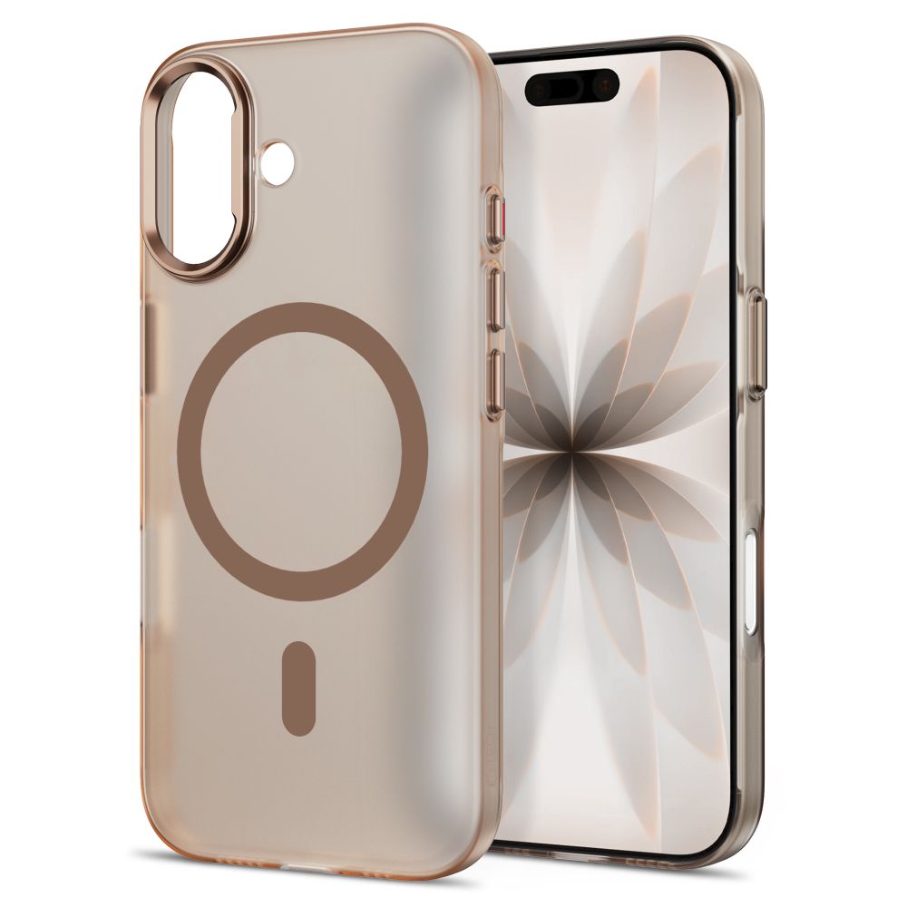 Tech-Protect MagZero MagSafe-etui til iPhone 17 – beige-brun, mat