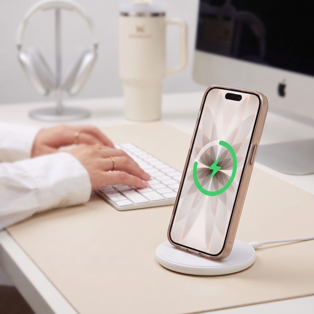 Tech-Protect MagZero MagSafe-etui til iPhone 17 – beige-brun, mat