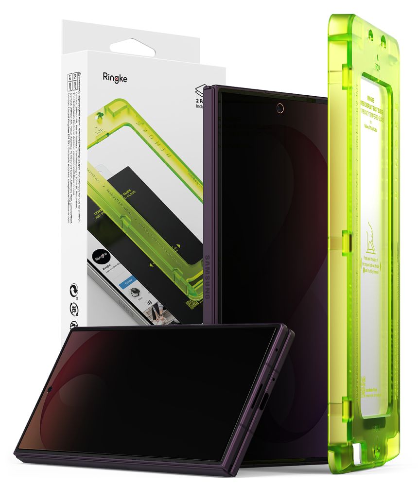 Ringke Easy Slide Privacy 360, 2-pak med hærdet glas til Samsung Galaxy Z Fold 8 Ultra