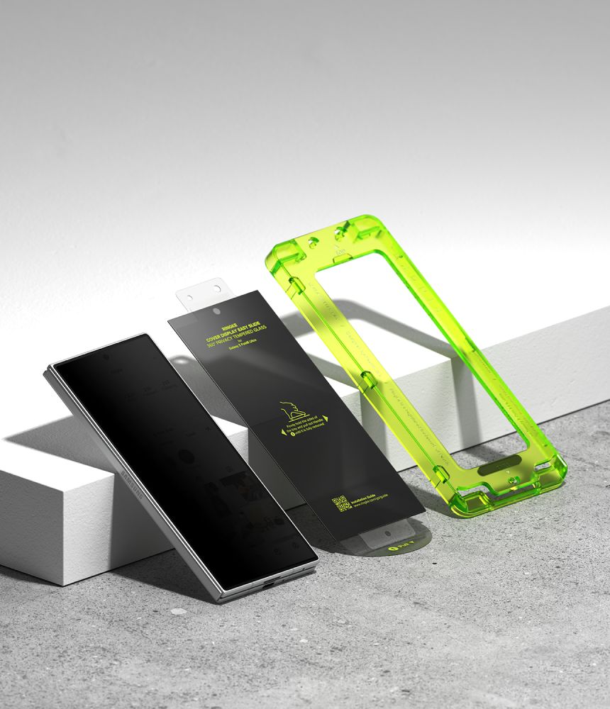 Ringke Easy Slide Privacy 360, 2-pak med hærdet glas til Samsung Galaxy Z Fold 8 Ultra