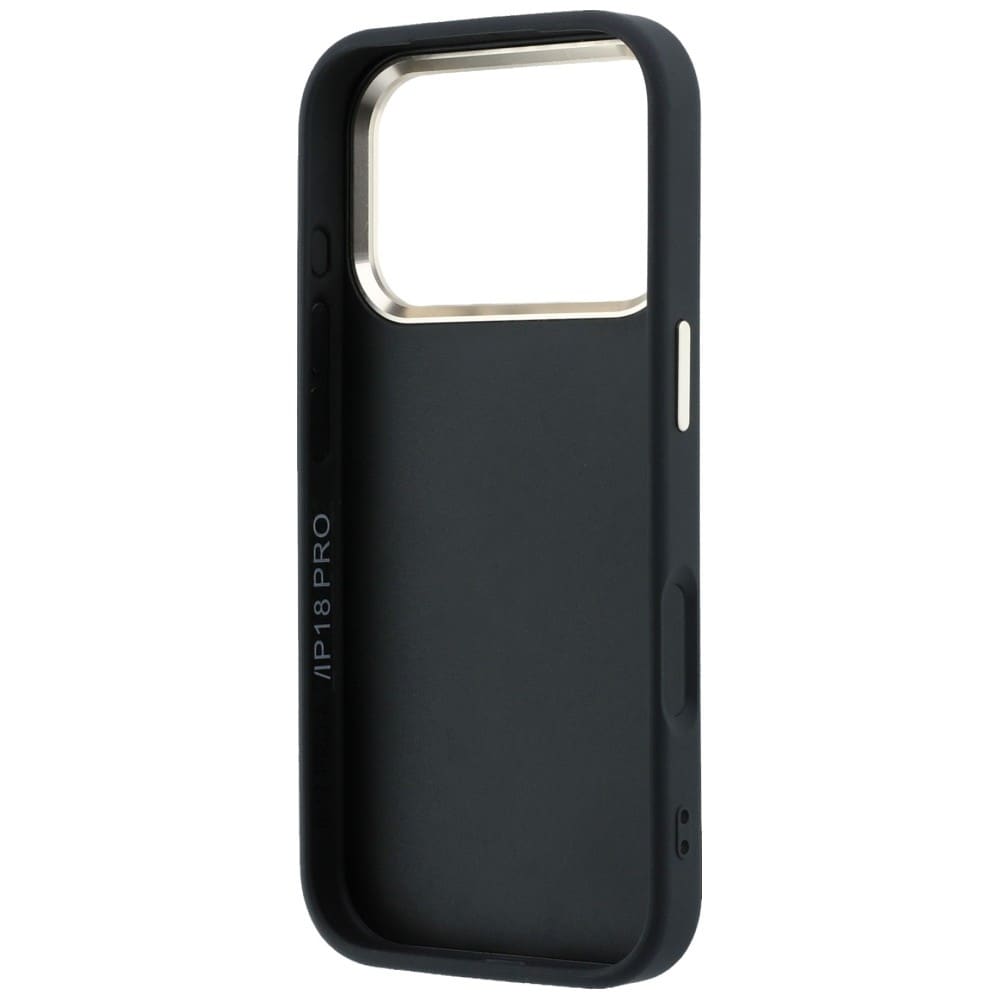 Guess 4G & Big Resin-logo-etui til iPhone 17 Pro / 18 Pro – Sort