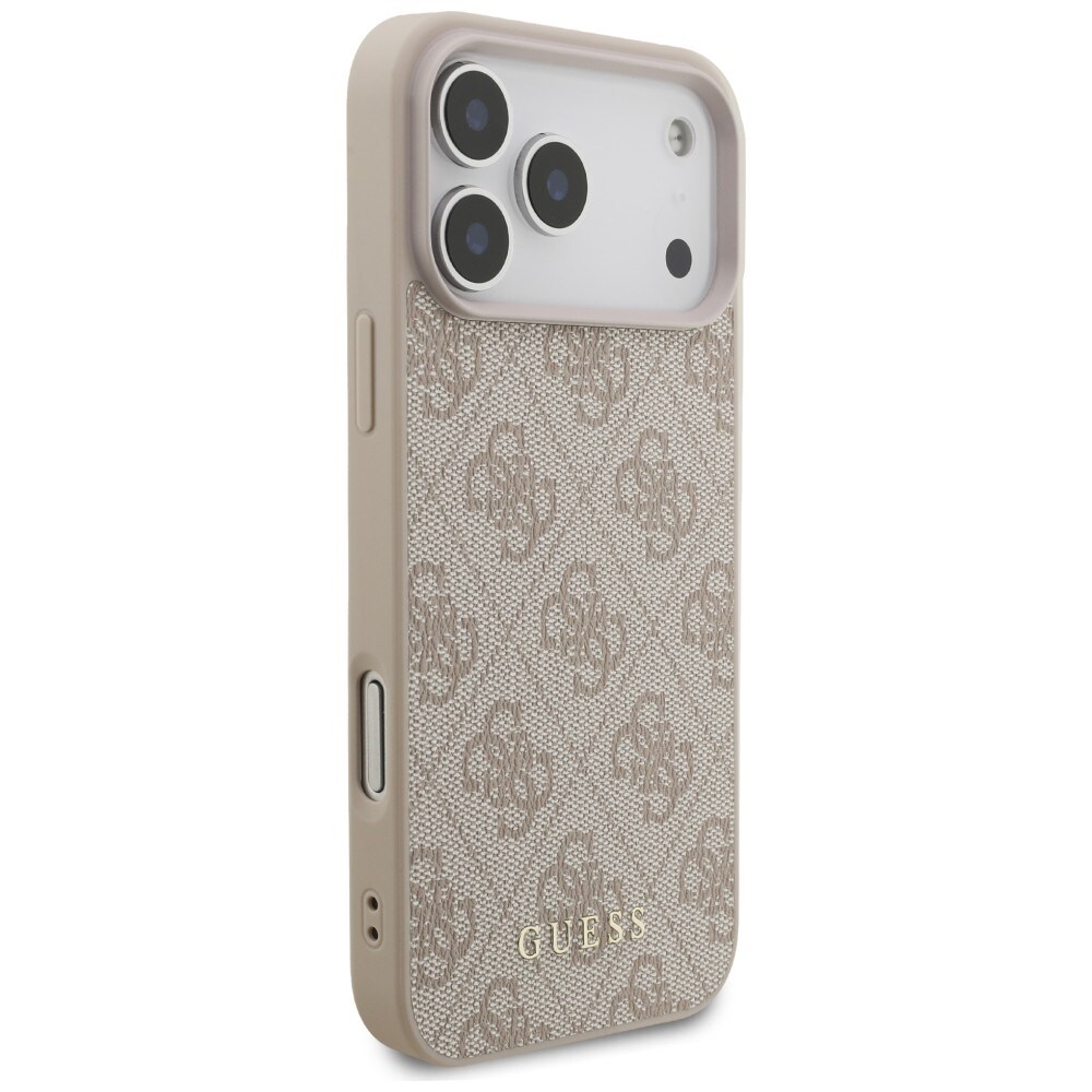 Guess 4G Classic-etui til iPhone 17 Pro Max / 18 Pro Max – lyserød