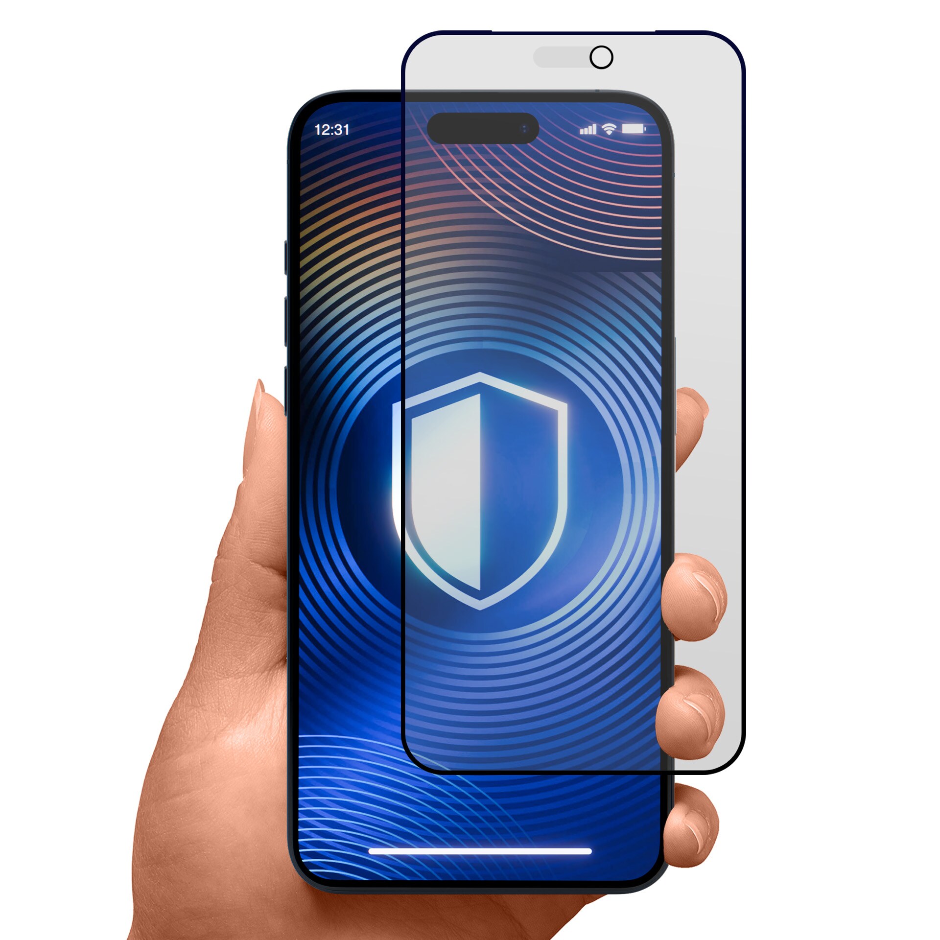 3mk HardGlass Matt Max Privacy hærdet glas til iPhone 18 Pro Max