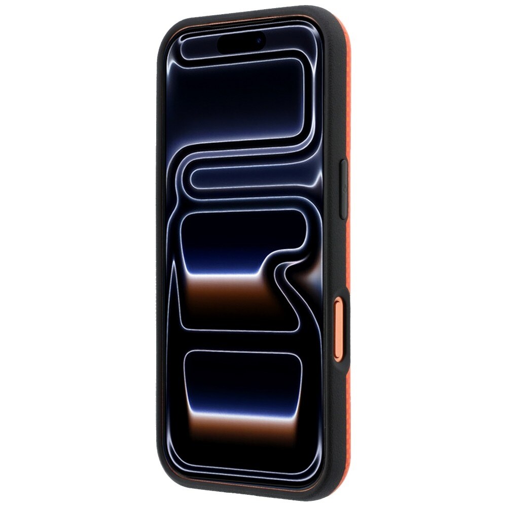 BMW M Quadrille Kevlar Metal Logo MagSafe-etui til iPhone 17 Pro Max / 18 Pro Max – Orange