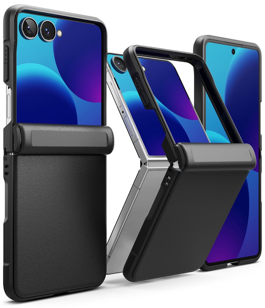 Ringke Onyx Flap-etui til Samsung Galaxy Z Flip 8 – Sort
