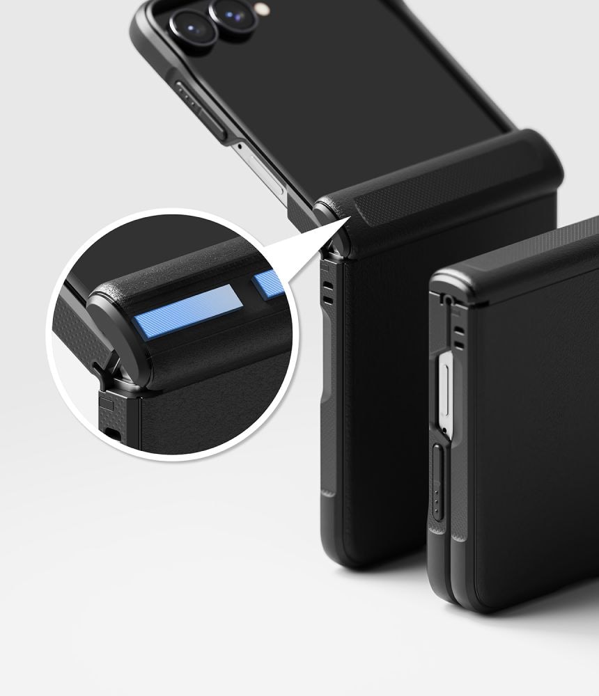 Ringke Onyx Flap-etui til Samsung Galaxy Z Flip 8 – Sort