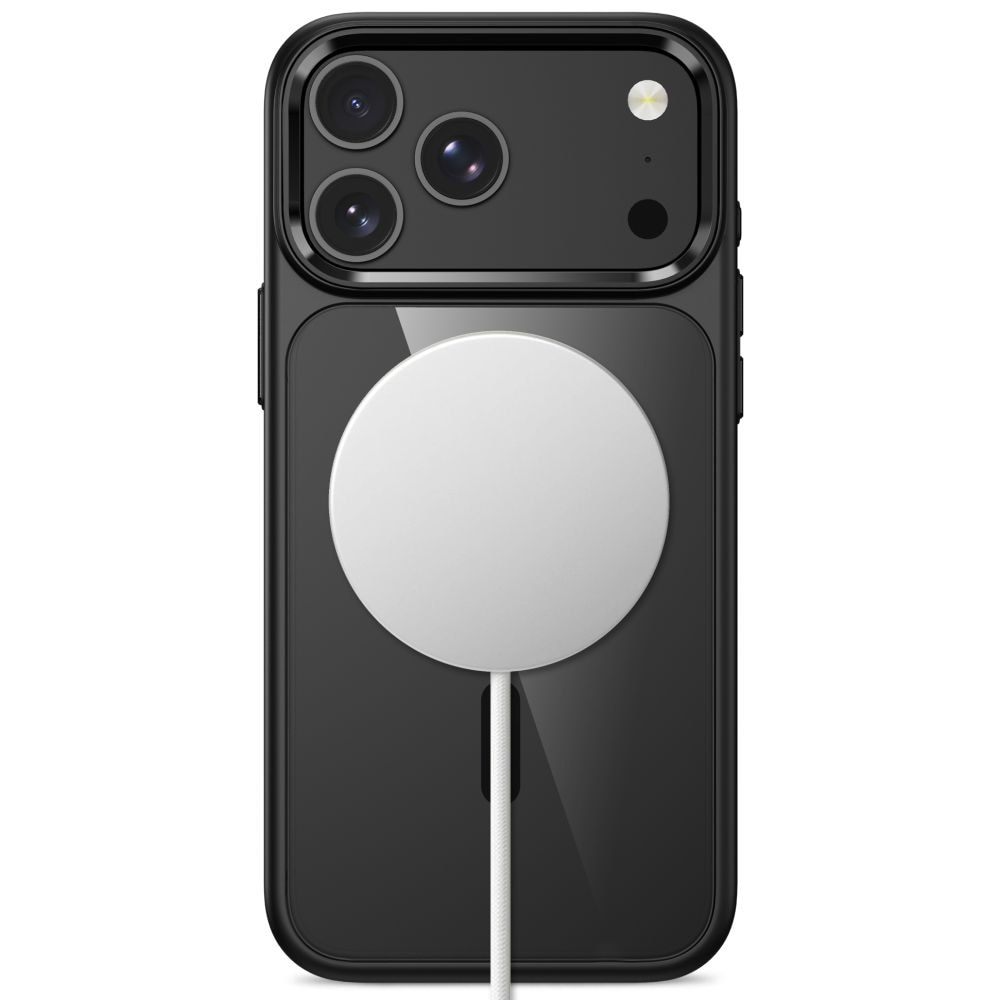Tech-Protect Magmat Magsafe CC-etui til iPhone 17 Pro / 18 Pro – gennemsigtig sort