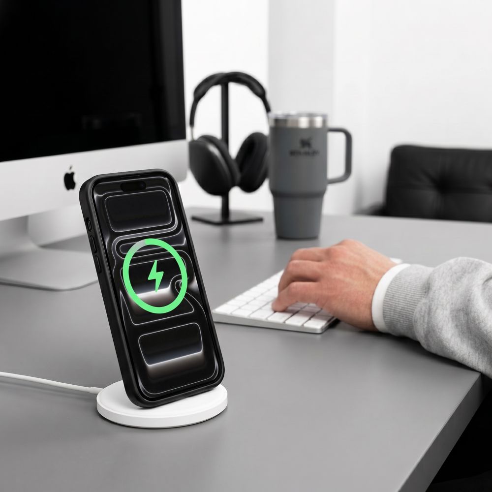 Tech-Protect Magmat Magsafe CC-etui til iPhone 17 Pro / 18 Pro – gennemsigtig sort