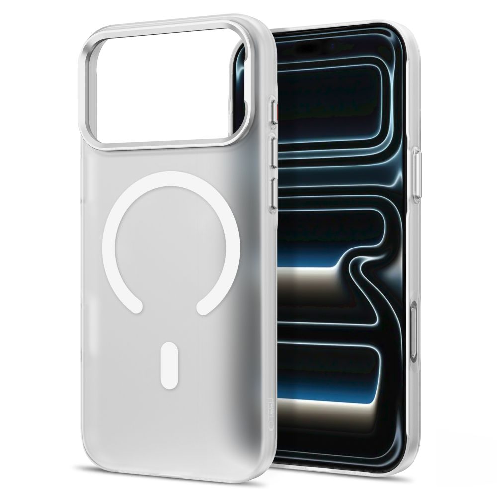 Tech-Protect MagZero MagSafe-etui til iPhone 17 Pro Max / 18 Pro Max – mat hvid